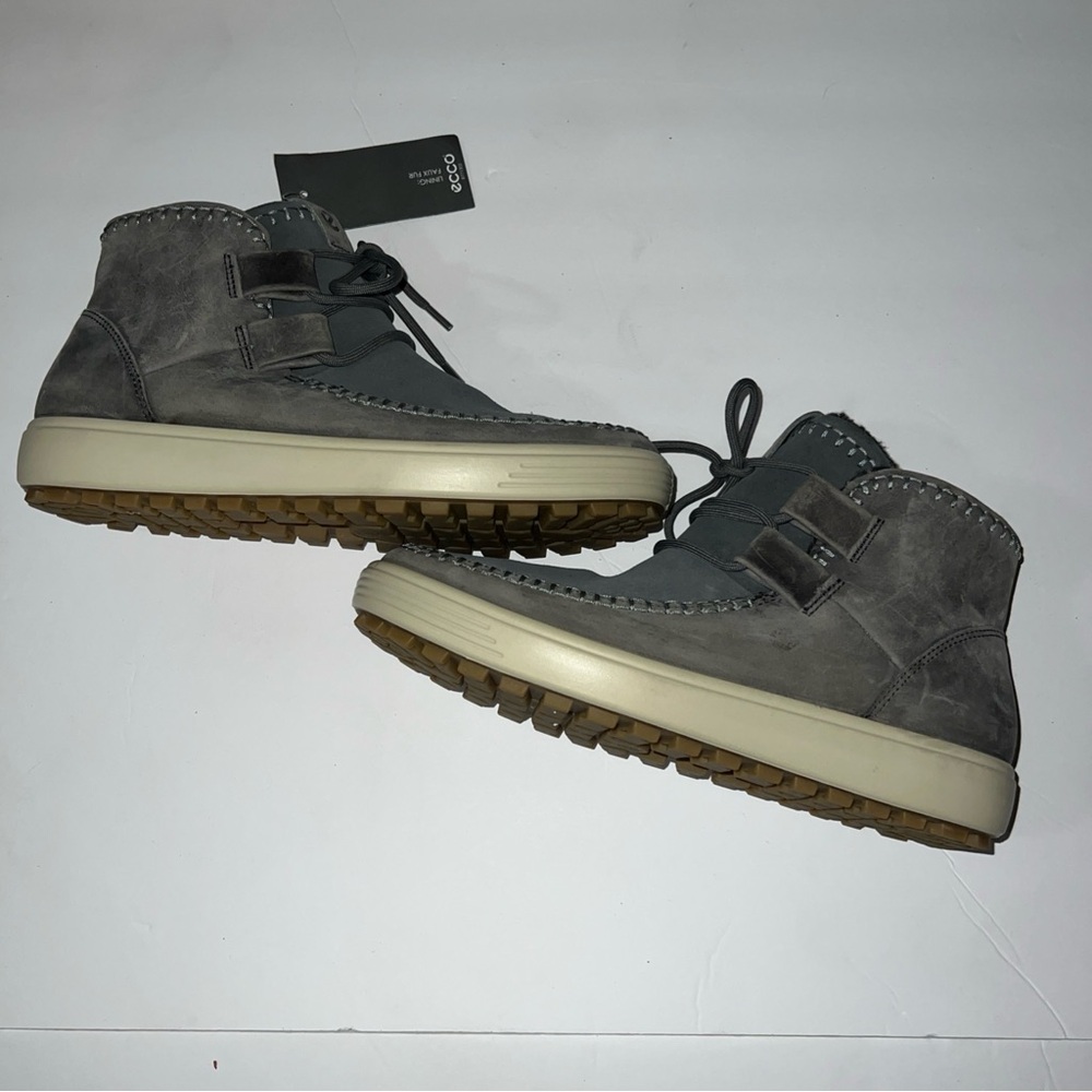 ECCO Women’s Gray Casual Shoes Size 9 - Picture 2 of 7